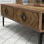 Hanah Home Samba - Conjunto de muebles de salón Nogal
